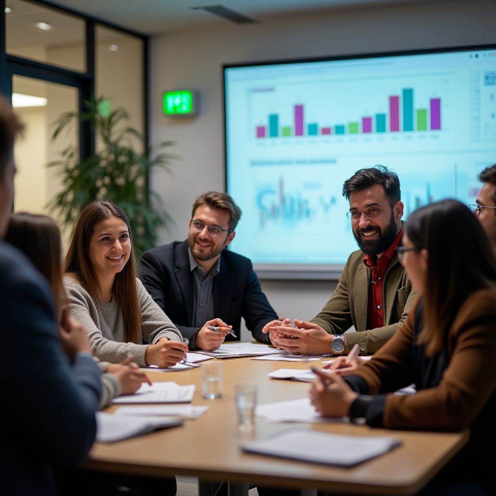 Personas aprendiendo conceptos básicos de inversión